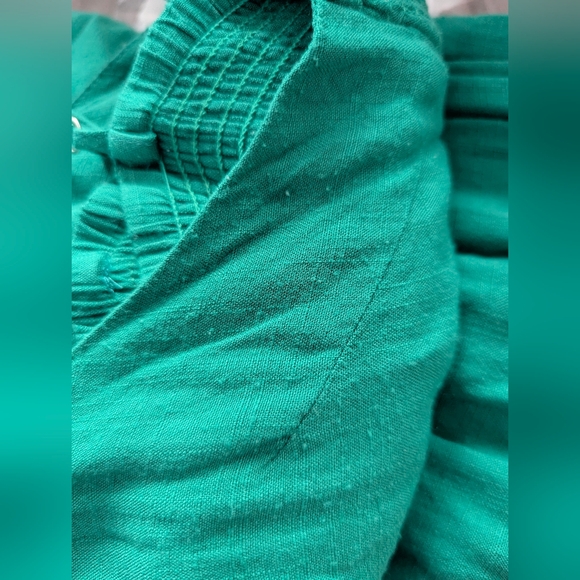 Green Front Tie Jumpsuit - Size L - Picture 7 of 12